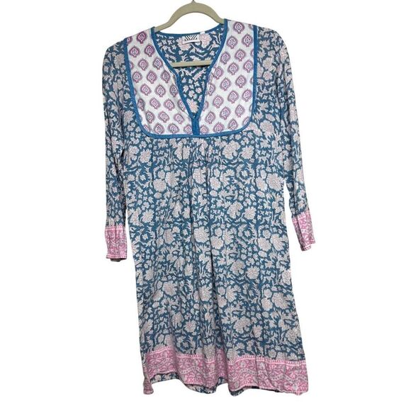 Tuckernuck SZ Blockprints Jaipur Mini Dress Sz. M - Picture 1 of 6